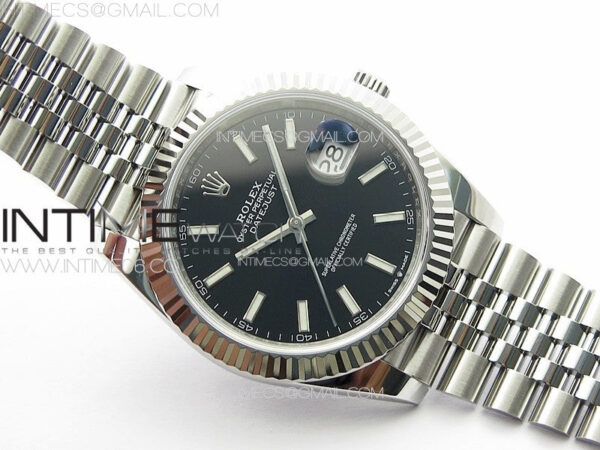 DateJust 41 126334 NTF 1:1 Best Edition 904L Steel Black Stick Dial on Jubilee Bracelet VR3235 – Bild 2