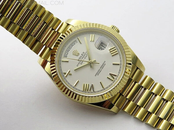 Day Date 40mm 228238 Gain Weight YG/tungsten APSF 1:1 Best Edition White Dial Roman Markers on YG President Bracelet A2836 – Bild 2