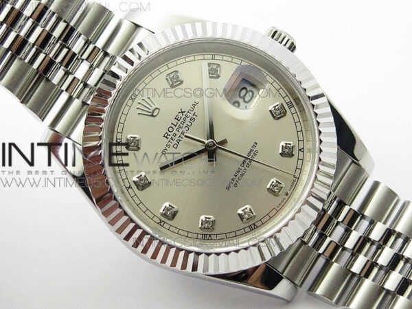 DateJust 41 126334 SS BP 1:1 Best Edition New Version Silver Crystals Markers Dial on Jubilee Bracelet – Bild 2
