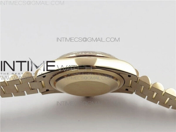 Day-Date 36 128239 RG BP Best Edition Brown Crystal Markers Dial on RG President Bracelet – Bild 2