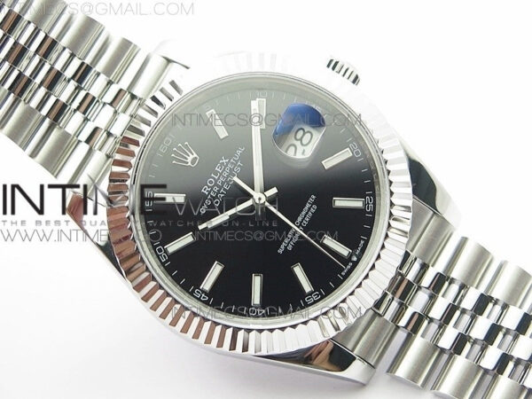 DateJust 41 126334 SS BP 1:1 Best Edition New Version Black Dial on Jubilee Bracelet – Bild 2