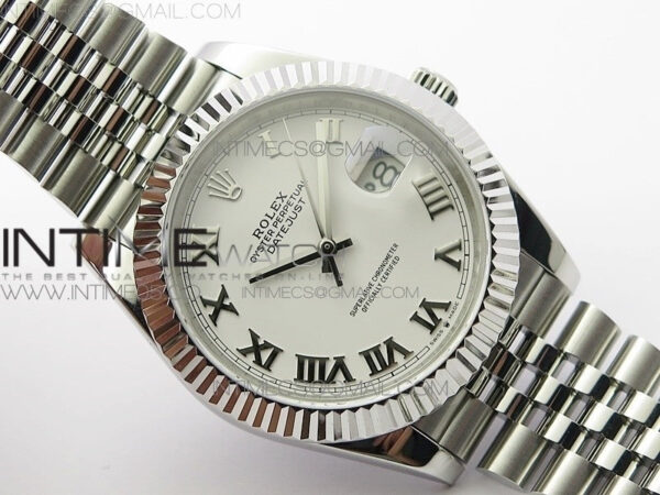DateJust 41 126334 SS BP 1:1 Best Edition New Version White Roman Markers Dial on Jubilee Bracelet – Bild 2
