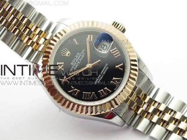 Datejust 28mm 279173 SS/RG BP Best Edition Black Roman Markers Dial on SS/RG Jubilee Bracelet ETA2671 – Bild 2