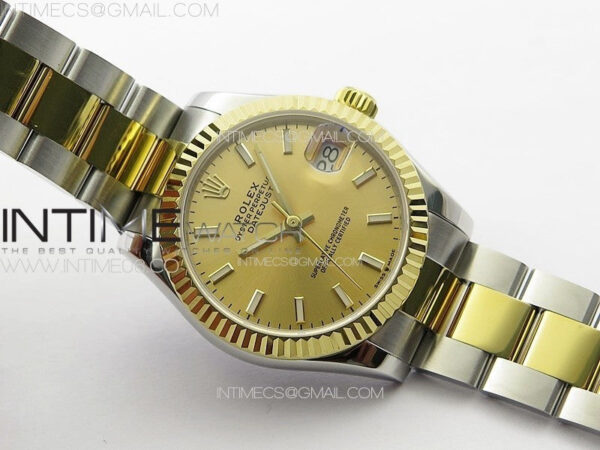 DateJust 31mm 178271 SS/YG APSF Best Edition YG Dial Sticks Markers on Oyster Bracelet A2824 – Bild 2