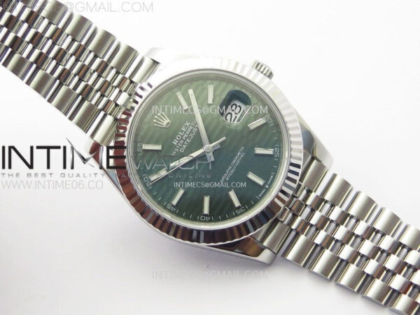 DateJust 41 126334 904L SS VSF 1:1 Best Edition Green Fluted Dial on Jubilee Bracelet VS3235 – Bild 2