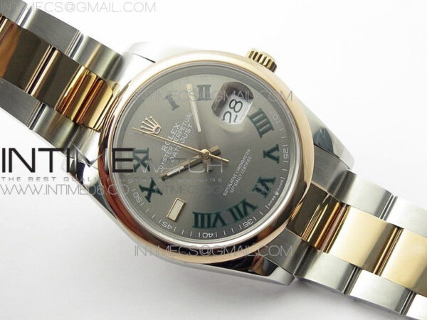 DateJust 36 SS/RG 126201 BP 1:1 Best Edition Gray Dial on Oyster Bracelet – Bild 2