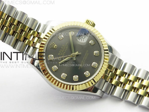 DateJust 31mm 178271 SS/YG APSF Best Edition Gray Dial Crystal Markers on Jubilee Bracelet A2824 – Bild 3