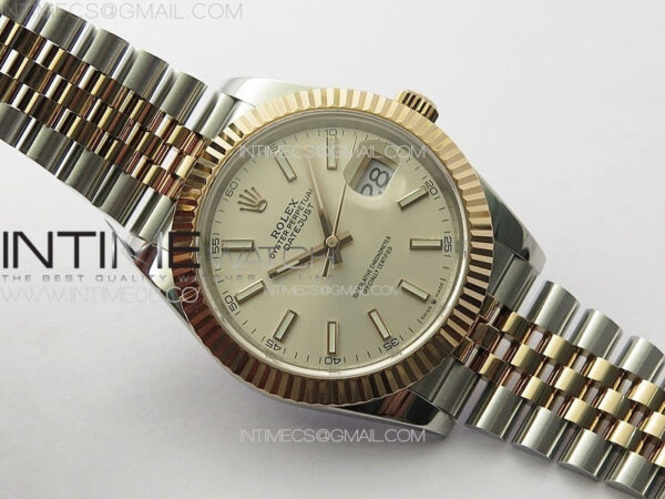DateJust 41 126331 904L SS/RG GMF 1:1 Best Edition Silver Dial on Jubilee Bracelet VR3235 – Bild 2