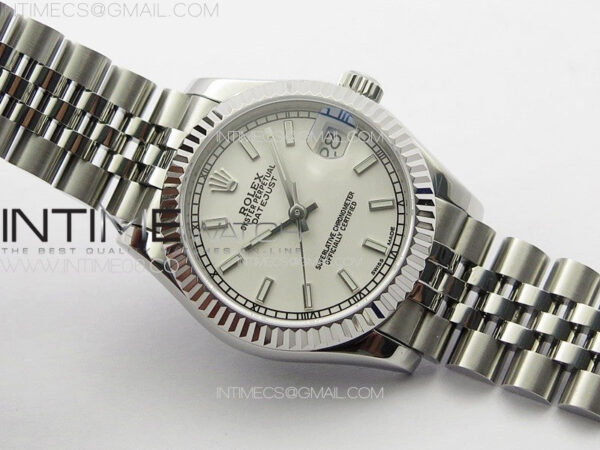 DateJust 31mm 178271 SS APSF Best Edition White Dial Sticks Markers on Jubilee Bracelet A2824 – Bild 2