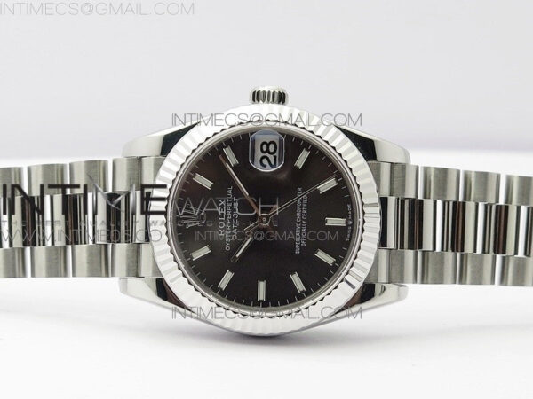 Datejust 31mm 278275 SS BP Best Edition Gray Stick Markers Dial on SS President Bracelet – Bild 4