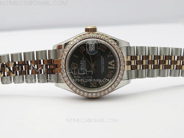 Datejust 28mm 279179 SS/RG APSF Best Edition Gray Dial Roman Markers on SS/RG Jubilee Bracelet NH05 – Bild 3