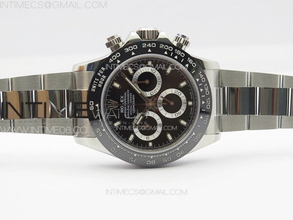 Daytona 116500LN APSF Black Dial Sticks Markers On SS BraceletSlim A7750 – Bild 2