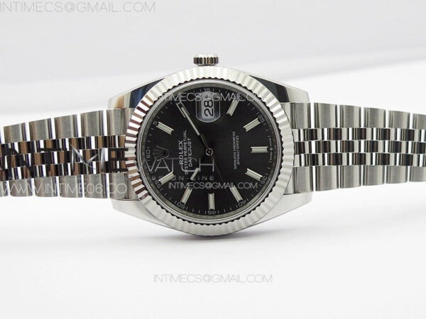 DateJust 41 126334 NTF 1:1 Best Edition 904L Steel Gray Stick Dial on Jubilee Bracelet VR3235 – Bild 3