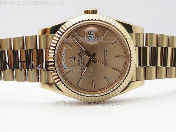Day-Date 40mm 228239 BP New Dial Version 904 RG Stick Markers RG Dial on RG President Bracelet A2836 – Bild 3