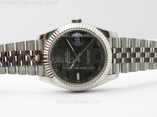 DateJust 41MM 126334 SS APSF 1:1 Best Edition Gray Dial Roman Markers on SS Jubilee Bracelet SA3235 – Bild 3
