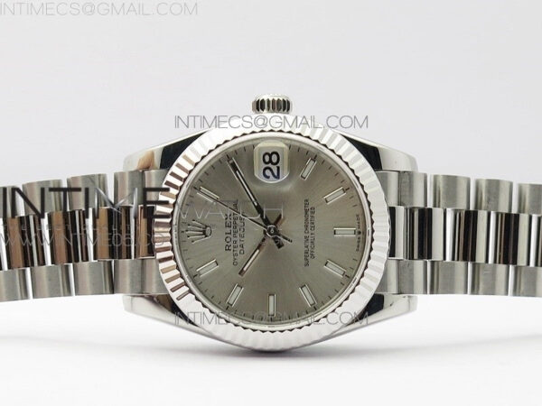 Datejust 31mm 278275 SS BP Best Edition Silver Stick Markers Dial on SS President Bracelet – Bild 3