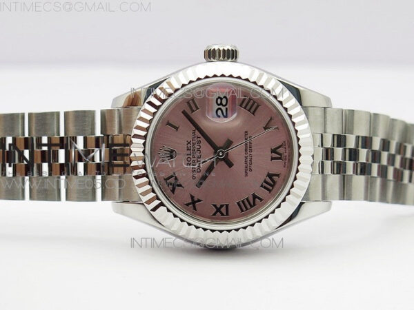 Datejust 28mm 279174 SS BP Best Edition Pink Roman Markers Dial on SS Jubilee Bracelet ETA2671 – Bild 3