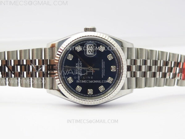 DateJust 36 SS 126234 VSF 1:1 Best Edition 904L Steel Blue Dial Diamonds Markers on Jubilee Bracelet VS3235 – Bild 3