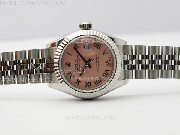 Datejust 28mm 279179 SS APSF Best Edition Pink Dial Roman Markers on SS Jubilee Bracelet NH05 – Bild 3