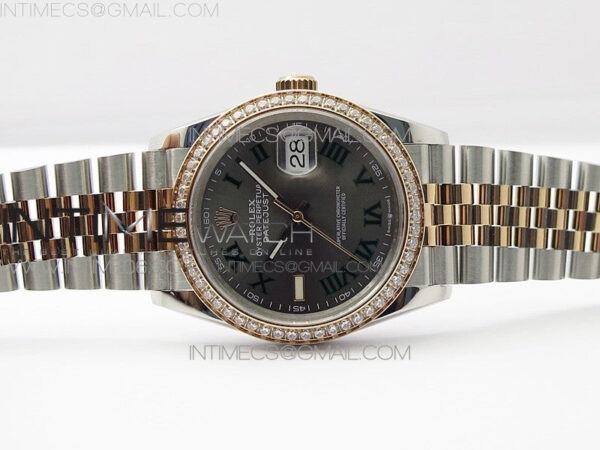 DateJust 36 SS/RG 126281 BP 1:1 Best Edition Gray Dial on Jubilee Bracelet – Bild 2