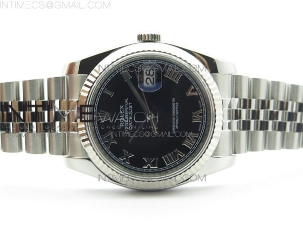 DateJust 36 SS 116234 ARF 1:1 Best Edition 904L Steel Black Dial Roman Markers on Jubilee Bracelet SH3135 V3 – Bild 3