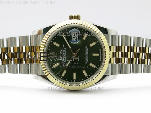 Datejust 36mm 116231 SS/YG BP 1:1 Best Edition Green Dial Stick Markers On SS/YG Jubilee Bracelet A2824 – Bild 3