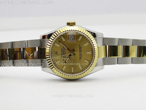 DateJust 31mm 178271 SS/YG APSF Best Edition YG Dial Sticks Markers on Oyster Bracelet A2824 – Bild 3