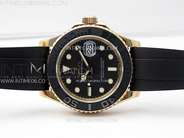 Yacht-Master 126655 RG APSF Best Edition 3D Black Ceramic Bezel on Black Rubber Strap SA3235 – Bild 4