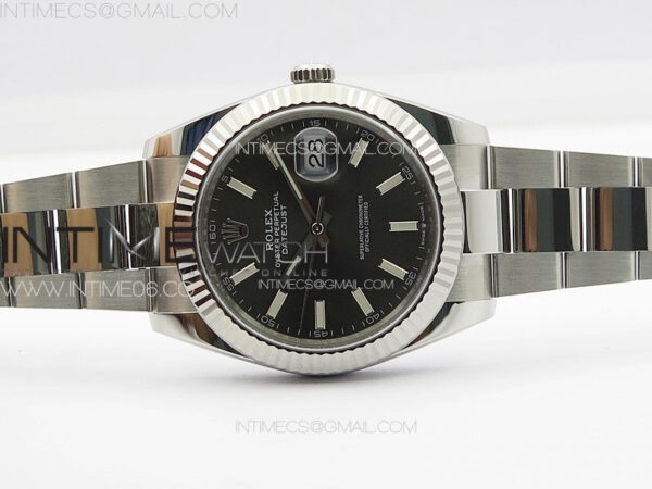DateJust 41 126334 Clean 1:1 Best Edition 904L Steel Gray Stick Dial on Oyster Bracelet VR3235 – Bild 3