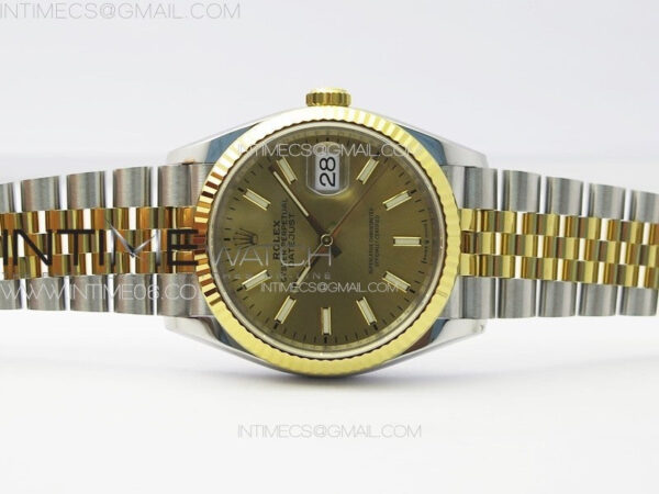 DateJust 36 904L SS/YG 126233 VSF 1:1 Best Edition Gold Stick Dial on Jubilee Bracelet VS3235 – Bild 3