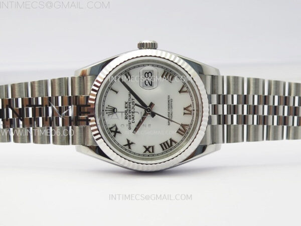 DateJust 36 SS 126234 VSF 1:1 Best Edition 904L Steel White Dial Roman Markers on Jubilee Bracelet VS3235 – Bild 5