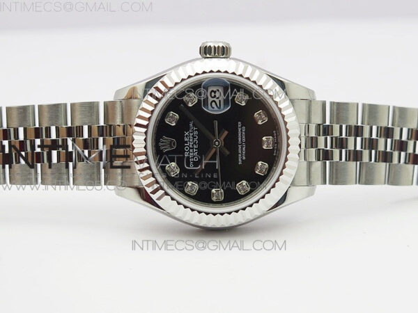 Datejust 28mm 279174 SS BP Best Edition Black Crystal Markers Dial on SS Jubilee Bracelet ETA2671 – Bild 2