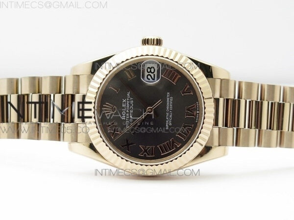 Datejust 31mm 278275 RG BP Best Edition Gray Roman Markers Dial on RG President Bracelet – Bild 4