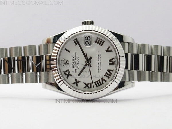 Datejust 31mm 278275 SS BP Best Edition White Roman Markers Dial on SS President Bracelet – Bild 3