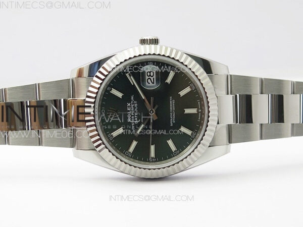 DateJust 41 126334 NTF 1:1 Best Edition 904L Steel Green Stick Dial on Oyster Bracelet VR3235 – Bild 2