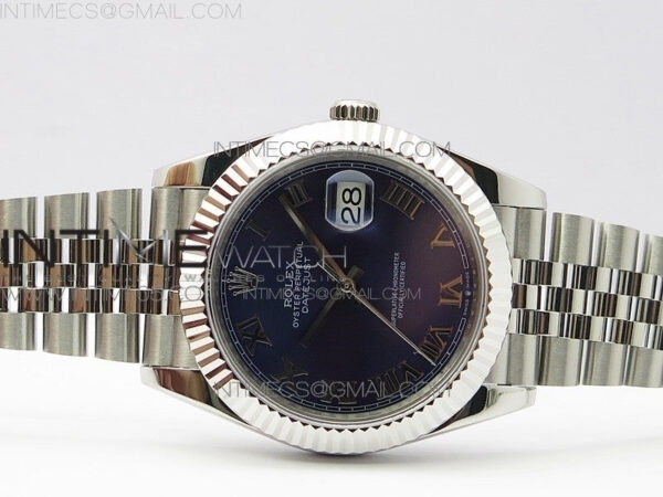 DateJust 41 126334 SS BP 1:1 Best Edition New Version Blue Roman Markers Dial on Jubilee Bracelet – Bild 3
