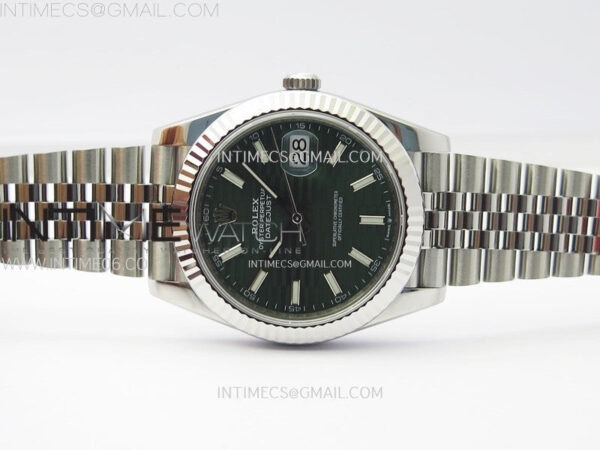 DateJust 41 126334 904L SS VSF 1:1 Best Edition Green Fluted Dial on Jubilee Bracelet VS3235 – Bild 3