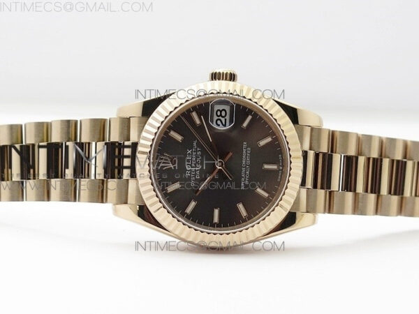 Datejust 31mm 278275 RG BP Best Edition Gray Stick Markers Dial on RG President Bracelet – Bild 2