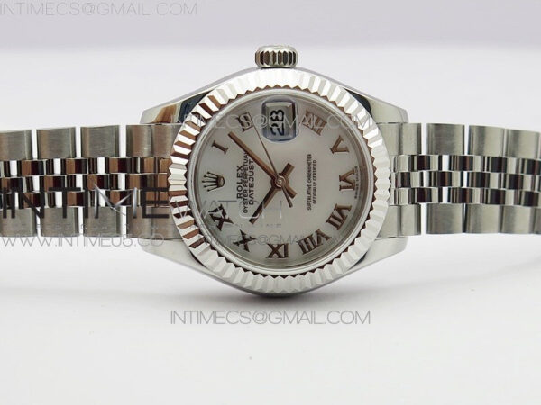 Datejust 28mm 279174 SS BP Best Edition White Roman Markers Dial on SS Jubilee Bracelet ETA2671 – Bild 3
