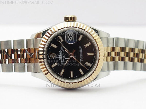 Datejust 28mm 279173 SS/RG BP Best Edition Black Stick Markers Dial on SS/RG Jubilee Bracelet ETA2671 – Bild 2