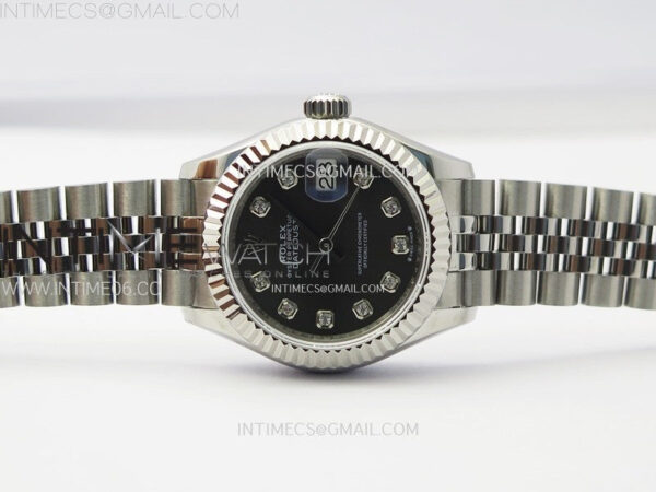 Datejust 28mm 279179 SS APSF Best Edition Gray Dial Crystals Markers on SS Jubilee Bracelet NH05 – Bild 2