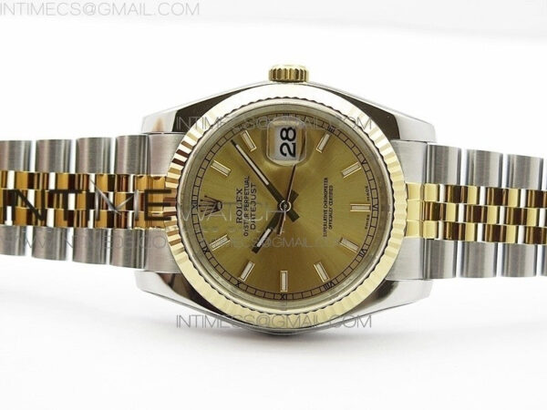 DateJust 36 SS/YG 126233 ARF 1:1 Best Edition YG Dial Stick Markers on SS/YG Jubilee Bracelet SH3135 – Bild 3