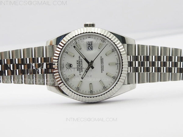 DateJust 41 126334 NTF 1:1 Best Edition 904L Steel White Stick Dial on Jubilee Bracelet VR3235DateJust 41 126334 NTF 1:1 Best Edition 904L Steel White Stick Dial on Jubilee Bracelet VR3235 – Bild 3