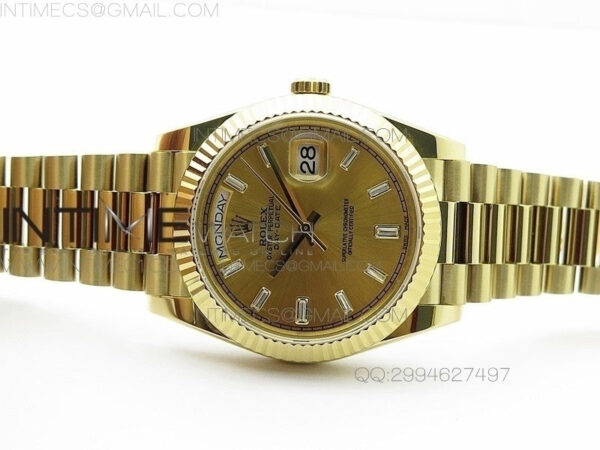 Day-Date 40 YG BP 1:1 Best 228239 Gold Diamond Sticks Dial on SS Bracelet – Bild 2