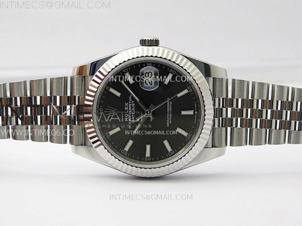 DateJust 41mm 126334 904 SS ARF 1:1 Best Edition Rhodium Dial Sticks Markers on Jubilee Bracelet SH3235 – Bild 3