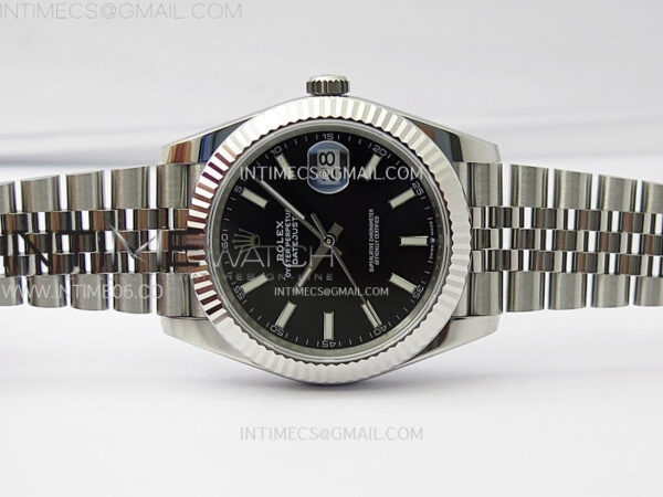 DateJust 41mm 126334 904 SS ARF 1:1 Best Edition Black Dial Sticks Markers on Jubilee Bracelet SH3235 – Bild 3