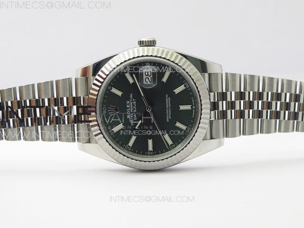 DateJust 41 126334 904L SS Clean 1:1 Best Edition Green Sticks Dial on Jubilee Bracelet VR3235 – Bild 3