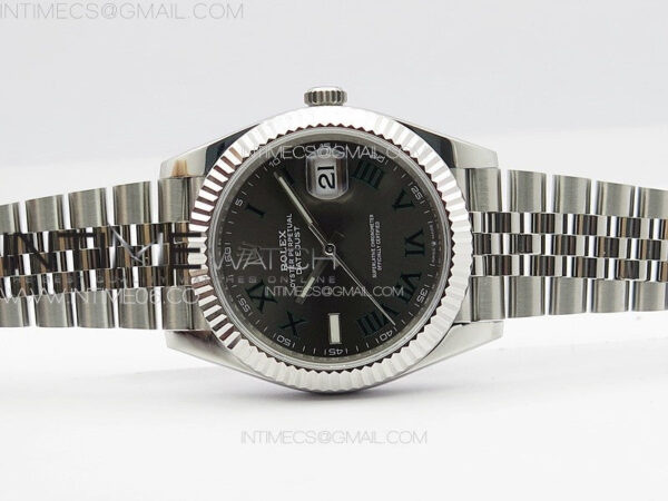 DateJust 41 126334 ZF 1:1 Best Edition 904L Steel Gray Dial Roman Marker on Jubilee Bracelet A2824 (Free Key Ring) – Bild 3