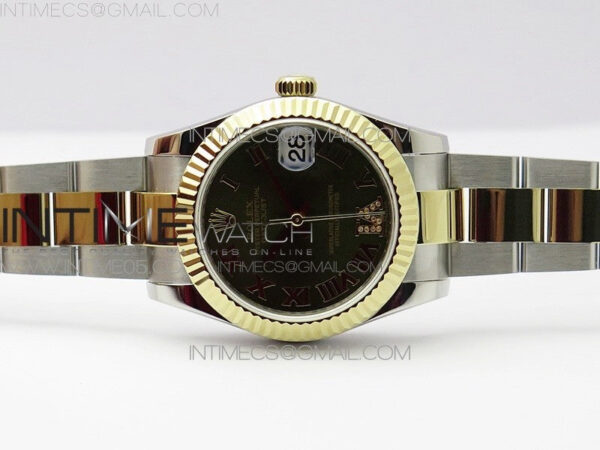 Datejust 31mm 278273 SS/YG BP Best Edition Brown Roman Markers Dial on SS/YG Oyster Bracelet – Bild 3