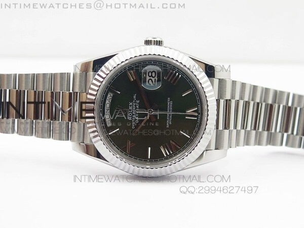 DayDate 40mm BP Best 228239 SS Green dial Roman on SS Bracelet – Bild 3